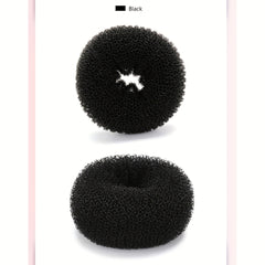 Bun Head Tie Donut Shape Hair Accessory for Short Thin Hair