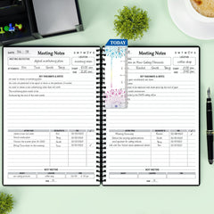 Meeting Notebook For Work Action Items Planner Office Business Notes Organizer