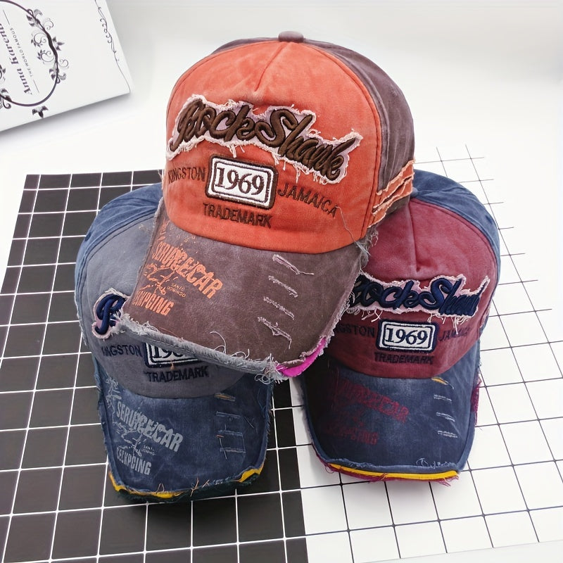 RockShank Alphabets Washed Baseball Cap