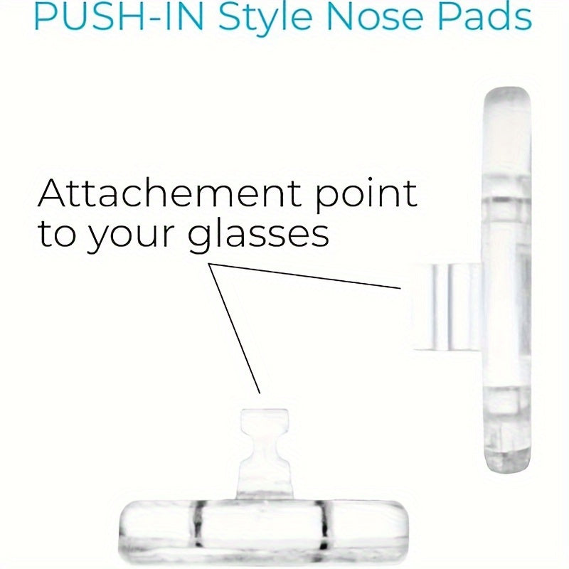 Silicone Nose Pad for Glasses Anti-slip Soft Melon Shape 6 Pairs