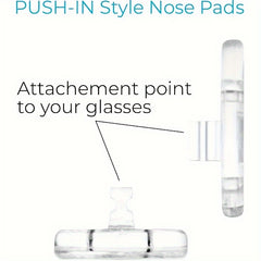 Silicone Nose Pad for Glasses Anti-slip Soft Melon Shape 6 Pairs