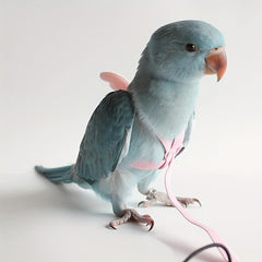 Ultralight Cockatiel Flying Harness Secure Parrot Leash