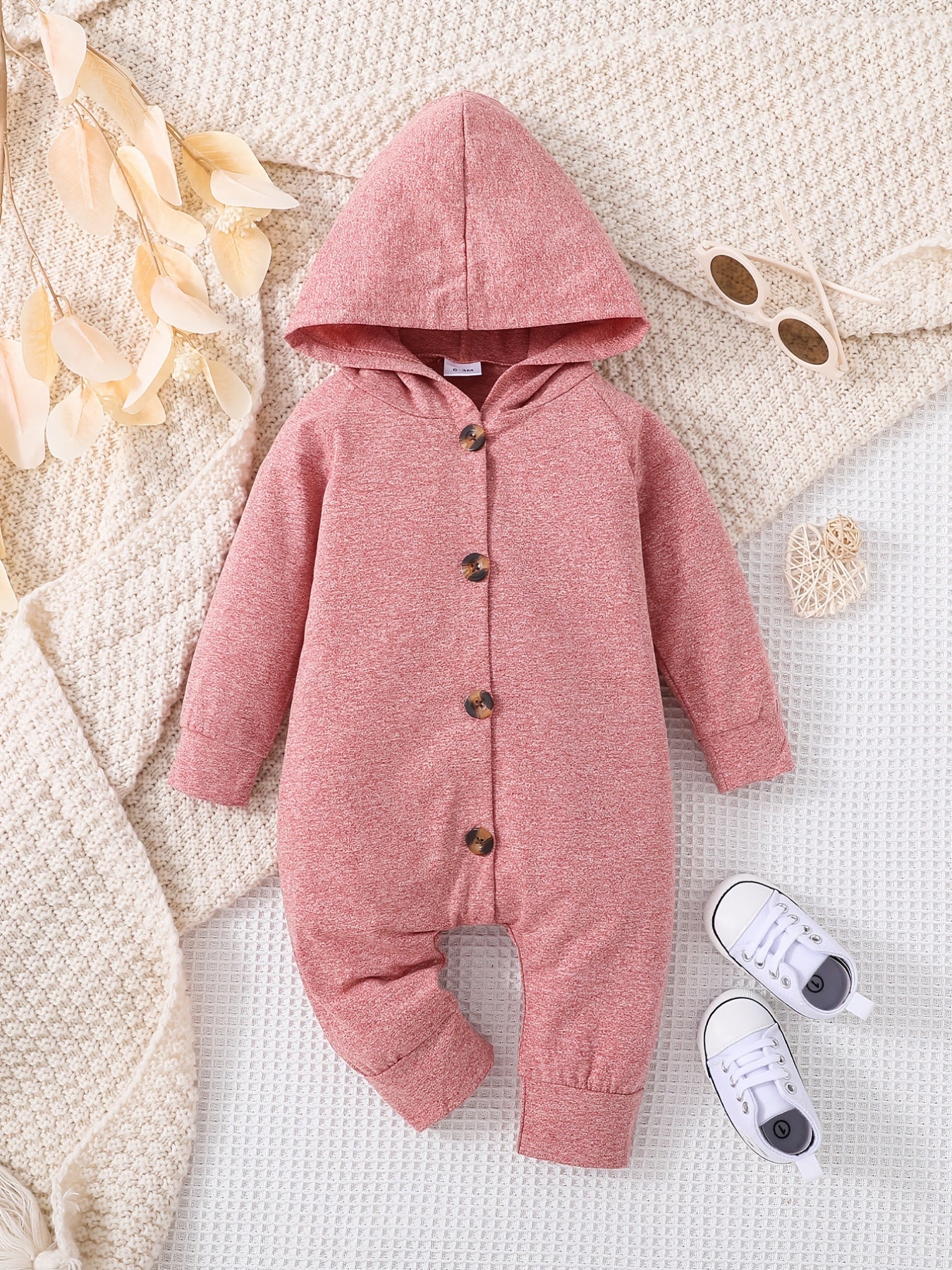 Hooded Romper for Baby Boys and Girls