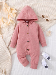 Hooded Romper for Baby Boys and Girls