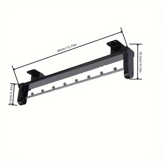 Pull Out Pants Rack Telescopic Hanging Clothes Rack Metal Storage Rod Rail
