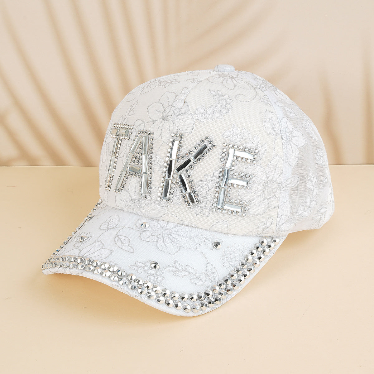 Rhinestone Letter Baseball Cap for Women Girls