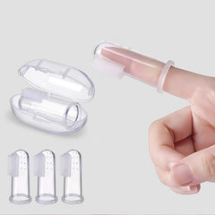 Portable Baby Silicone Finger Brush for Oral Cleaning
