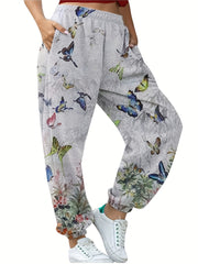 Y2K Sporty Plus Size Graffiti Print Stretch Baggy Pants
