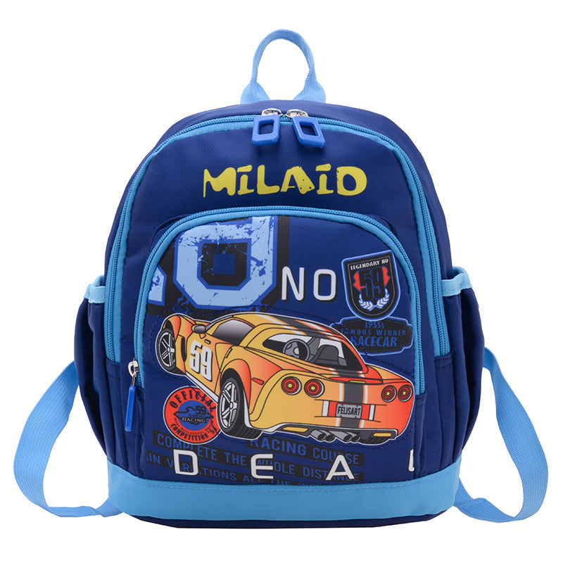 Children's Cartoon Car Lightweight Backpack for Boys and Girls