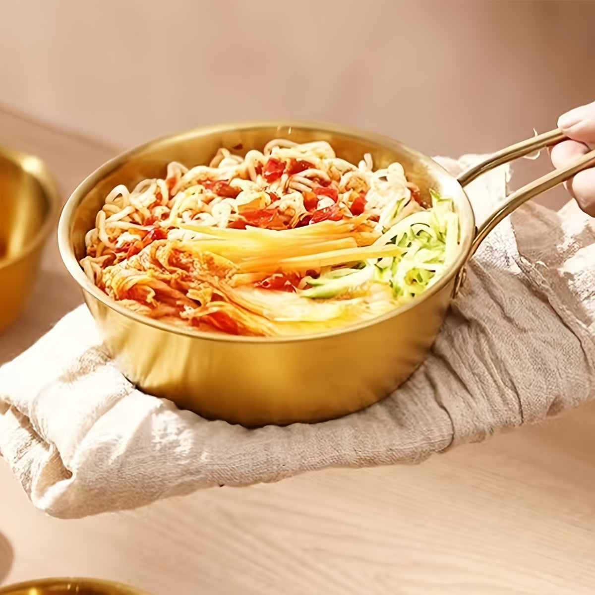 Stainless Steel Makgeolli Bowl Raw Rice Wine Soup Dish