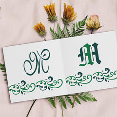 1pc Decorative Letter M Stencil Set for Painting Drawing Scrapbooking DIY Crafts