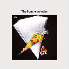 100pcs Transparent Candy Packing Bags Wedding Birthday Party Decoration