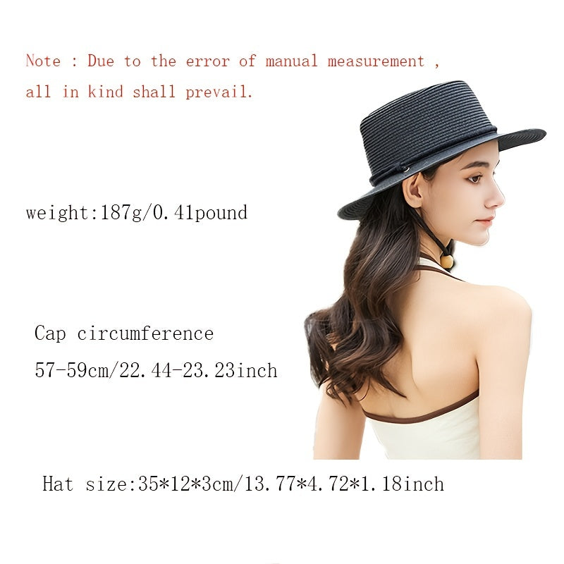 Flat Brim Cowboy Cowgirl Hat Visor Hat Women Lightweight & Breathable
