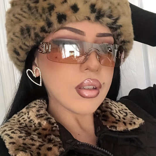 Y2K One Piece Metal Sunglasses UV400