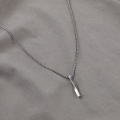 Men's Spiral Twist Pendant Necklace Artificial Jewelry Accessories