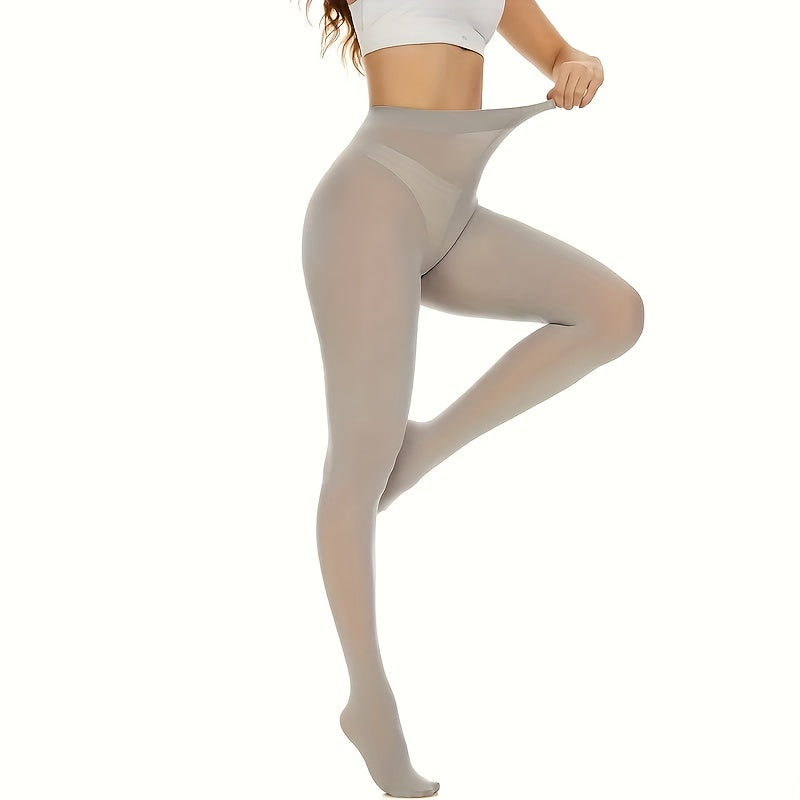 High-Waist Slim Fit Opaque Tights Women's Pantyhose