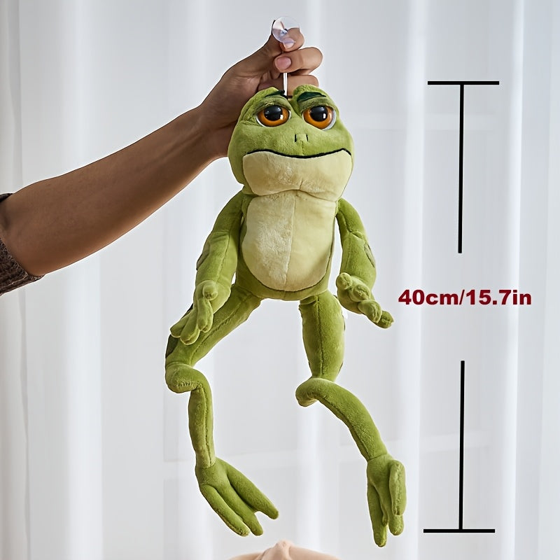 Lifelike Large Eyes Frog Plush Toy - 38 Green Frog Doll