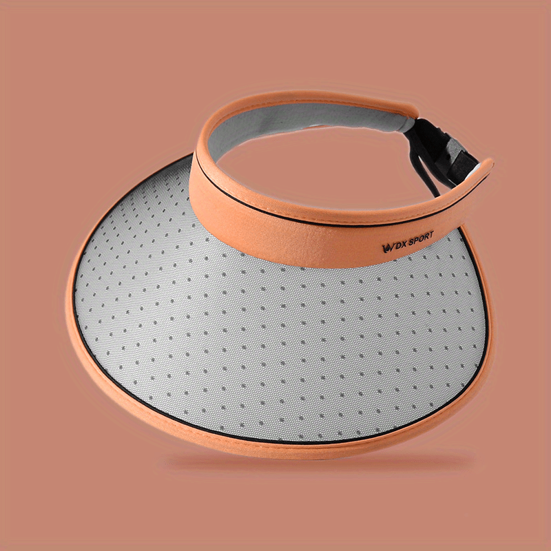 Adjustable Photochromic Visor Hat Dotted Wide Brim UV Protection Sun Hat