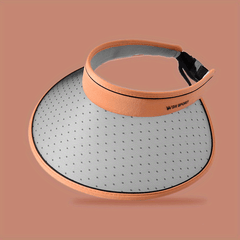 Adjustable Photochromic Visor Hat Dotted Wide Brim UV Protection Sun Hat