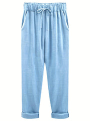 Women's Plus Size Solid Harem Pants