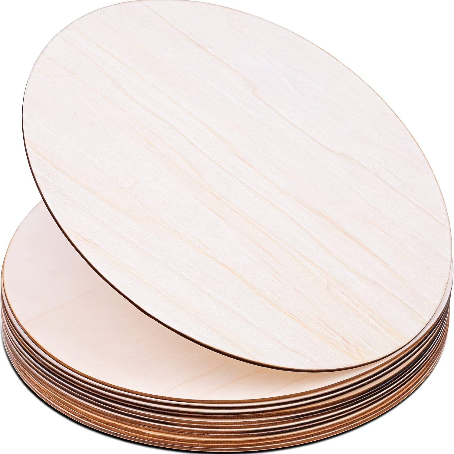 10pcs Round Wooden Discs for Painting