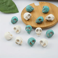 20pcs Gothic Skull Head Pendants Beads Charms DIY Jewelry Making Art Craft