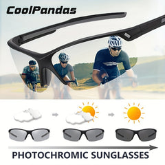 CoolPandas Men's Tr90 Ultralight Sports Polarized Sunglasses