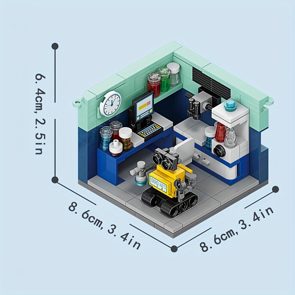 Scientist Room DIY Mini Building Block Toy