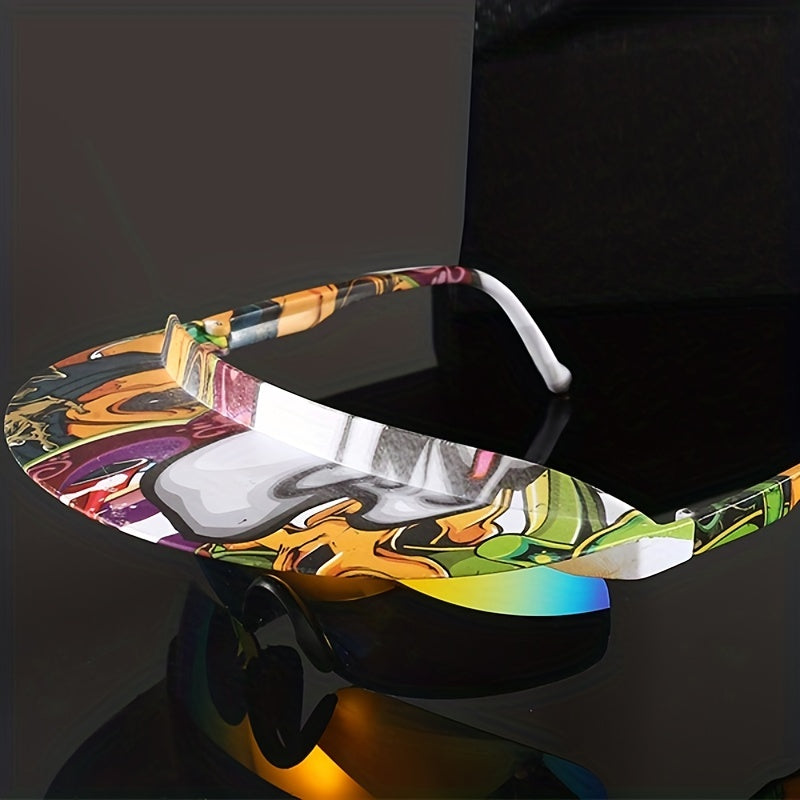 Large Frame Cycling Sunglasses For Men UV resistant Sports Tourism Glasses