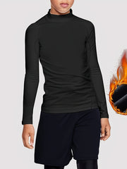 HOPLYNN Youth Thermal Tight Long Sleeve Fleece Shirt Base Layer