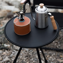 Portable Lightweight Camping Table Adjustable Height Aluminum 3 Legs Table