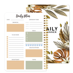 Tree Daily Planner Notebook 8.5x5.5 Inches