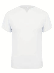 Men's Retro Short Sleeve V-Neck for Outdoor Summer Leisure