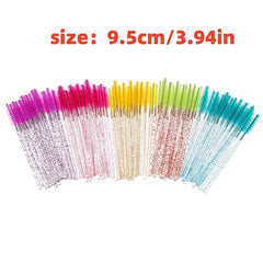 50 Crystal Mascara Brushes for Easy Makeup Application