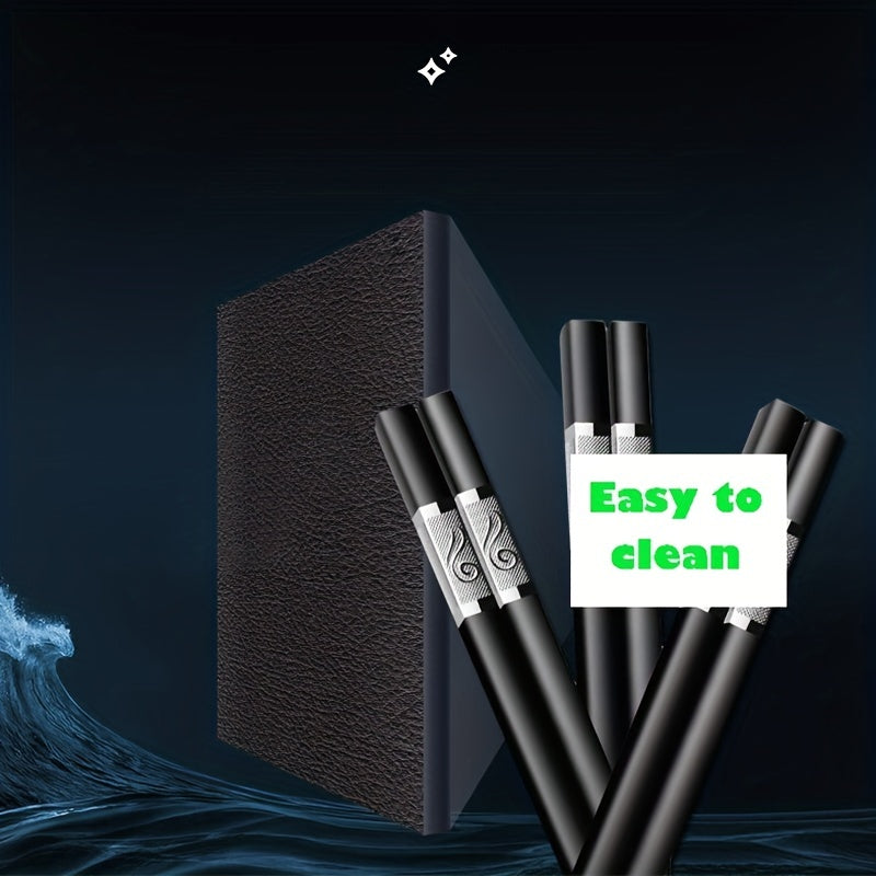 5 Pairs Alloy Chopsticks Reusable High-End Chinese Food Tableware