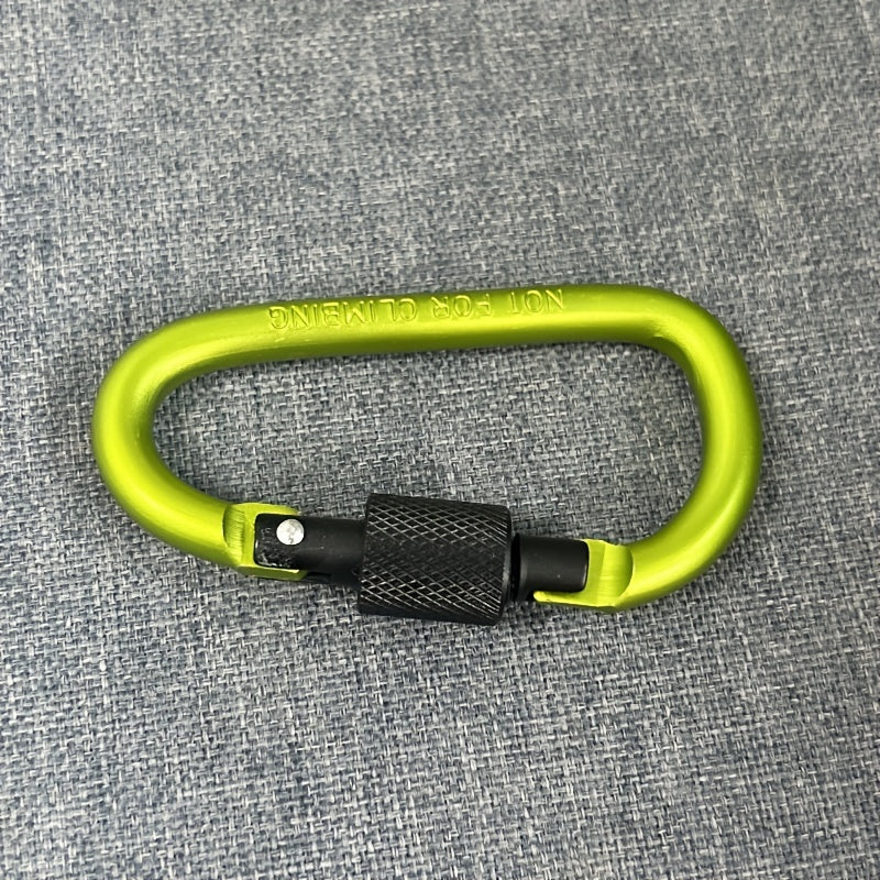 4pcs Aluminum Carabiners D Ring Key Chain Clip Outdoor Camping Hiking