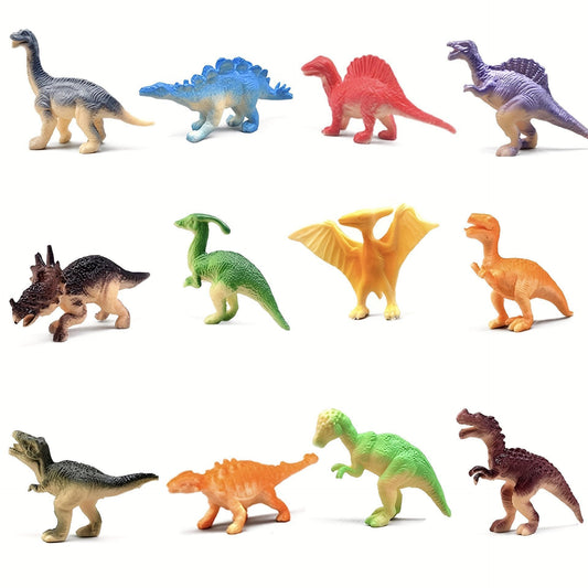 Realistic Dinosaur Toy Models 12-Pack for Kids Made of PVC