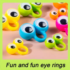 30pcs Finger Eye Ring Googly Eye Ring Toy Party Funny Big Eye Ring Play