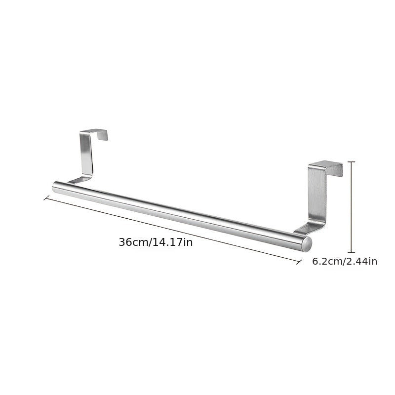 Stainless Steel Over the Door Towel Rack Storage for Bathroom