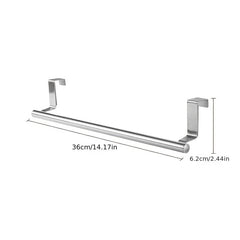 Stainless Steel Over the Door Towel Rack Storage for Bathroom