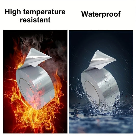 High Temp Aluminum Foil Tape Flame Retardant Tin Foil Tape Fiberglass Conductor