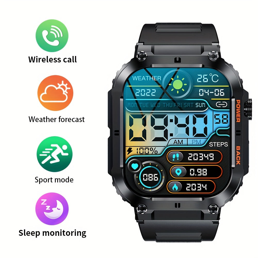 Unisex Sports Smart Watch Waterproof Dial Watch For Activities Tracker