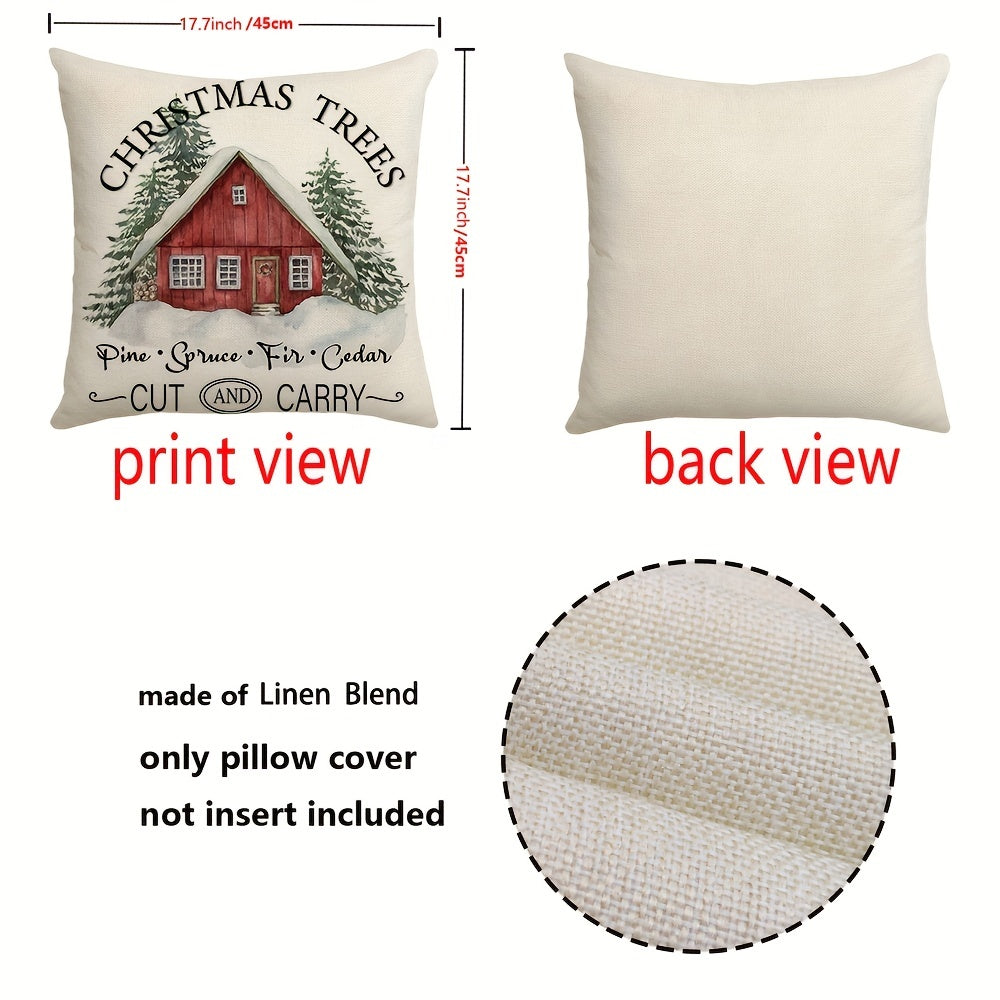 1pc Reindeer Christmas Pillow Case - Holiday Decor