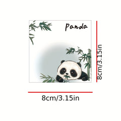 5pcs Panda Painting Sticky Notes - Cute Cartoon Notepads for Students