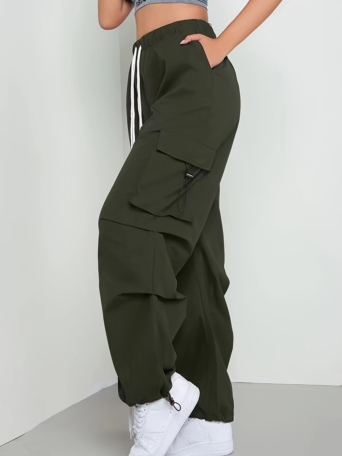  Y2K Drawstring Cargo Trousers