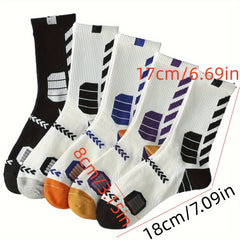 Men's Basketball Crew Socks - Moisture Wicking & Odor Resistant