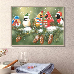 Bird Pattern Canvas Painting Poster for Home Wall Decoration
