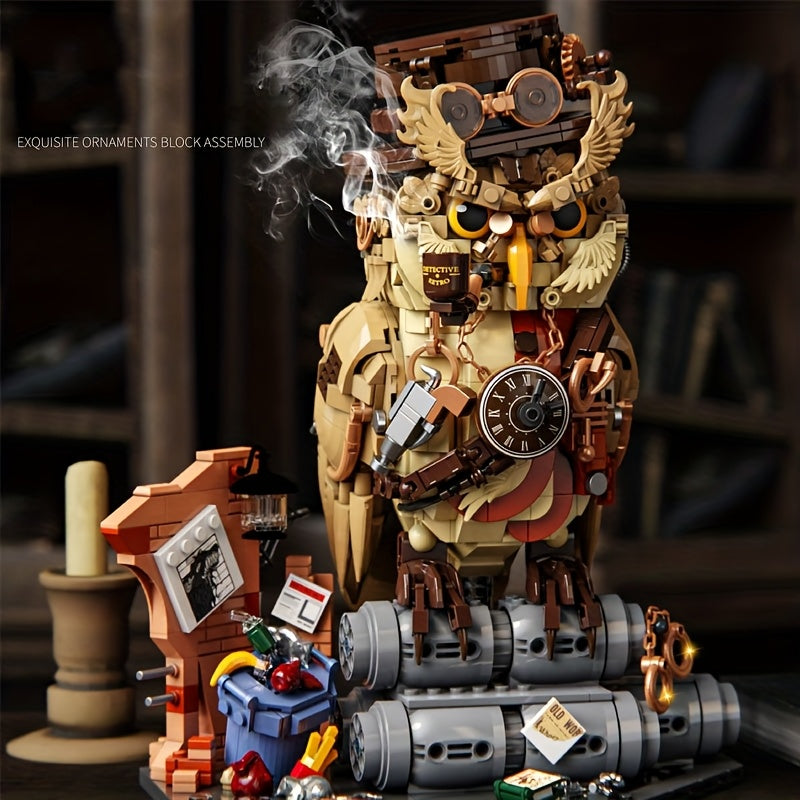Owl Building Blocks Animal Toy Assembly Model DIY Decoration 1286pcs