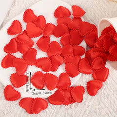 100pcs Wedding Love Accessories Fabric Hearts