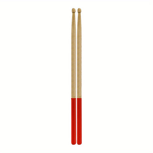 5A Maple Wood Tip Drumsticks with Non Slip Rubber Handle